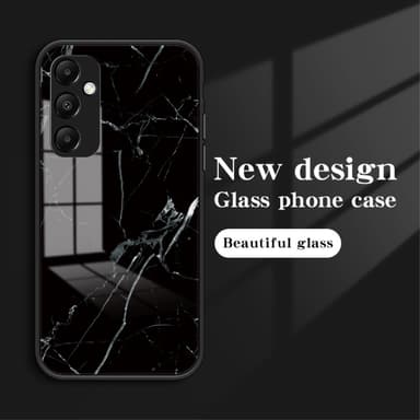 SKALO Samsung A35 5G Marmor Härdat Glas TPU-skal - Motiv 4