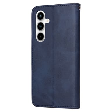 SKALO Samsung A35 5G PU-Läder Plånboksfodral - Blå