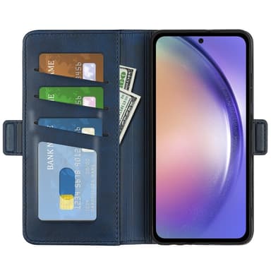 SKALO Samsung A55 5G Premium Plånboksfodral - Blå