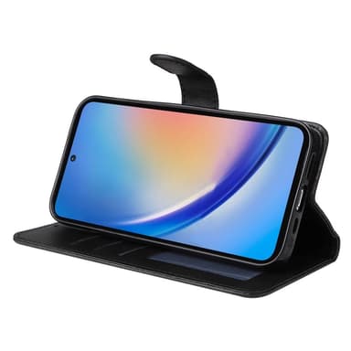 SKALO Samsung A35 5G PU-Läder Plånboksfodral - Blå