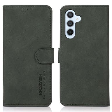 SKALO Samsung A35 5G KHAZNEH Plånboksfodral i PU-Läder - Grön