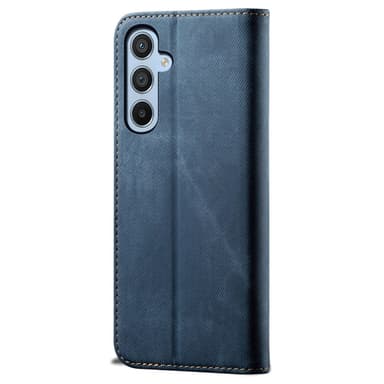 SKALO Samsung A55 5G Jeans Plånboksfodral - Blå