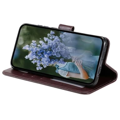 SKALO Samsung A35 5G Mandala Plånboksfodral - Brun
