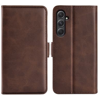 SKALO Samsung A55 5G Premium Plånboksfodral - Brun
