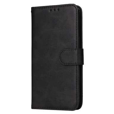 SKALO Samsung A55 5G PU-Läder Plånboksfodral - Svart