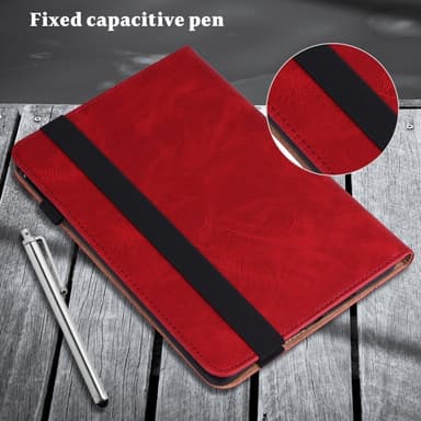 SKALO Samsung Tab A8 PU-Läder Fodral - Röd