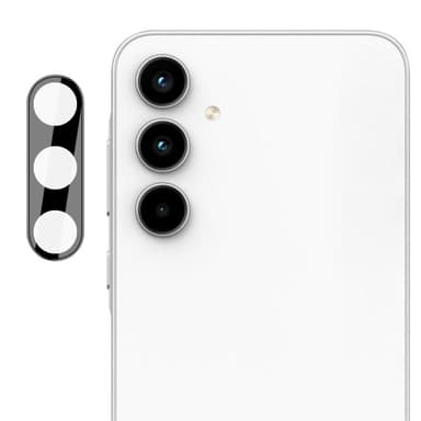 2-PACK SKALO Samsung Galaxy A55 5G 3D Linsskydd/Kameraskydd Härdat Glas - Svart