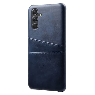 SKALO Samsung A55 5G PU Läder Skal med Korthållare/Plånbok - Blå
