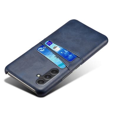 SKALO Samsung A55 5G PU Läder Skal med Korthållare/Plånbok - Blå