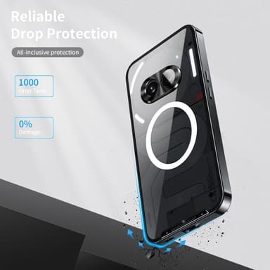 SKALO Nothing Phone (2a) Magic Shield Metall Magnetring - Svart
