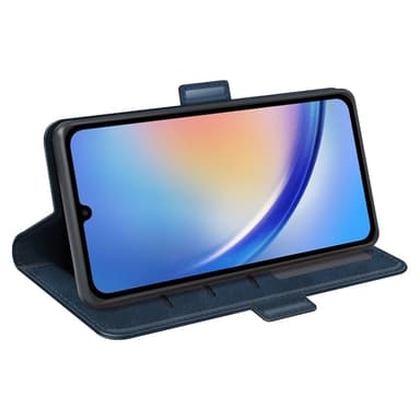 SKALO Samsung A35 5G Premium Plånboksfodral - Blå