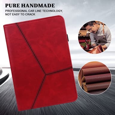 SKALO Samsung Tab A8 PU-Läder Fodral - Röd