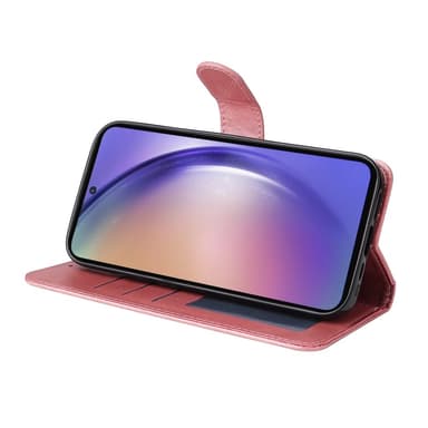 SKALO Samsung A55 5G PU-Läder Plånboksfodral - Rosa