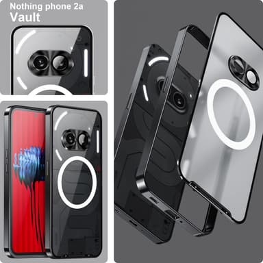SKALO Nothing Phone (2a) Magic Shield Metall Magnetring - Svart