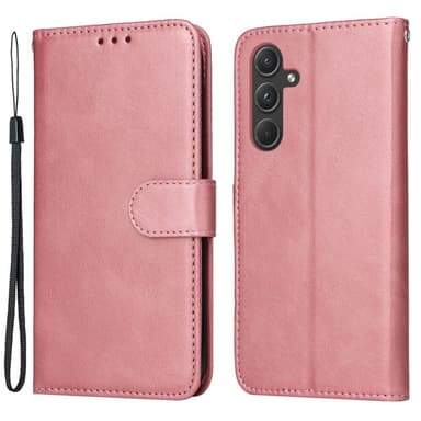 SKALO Samsung A55 5G PU-Läder Plånboksfodral - Rosa