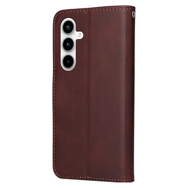SKALO Samsung A35 5G PU-Läder Plånboksfodral - Brun