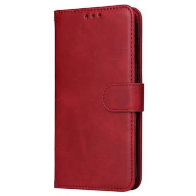 SKALO Samsung A35 5G PU-Läder Plånboksfodral - Röd