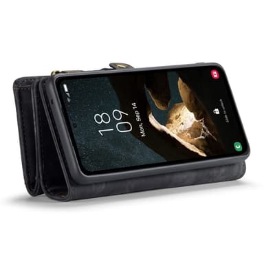 CaseMe Samsung A55 5G CaseMe Big Wallet 2in1 Magnet Plånbok - Svart