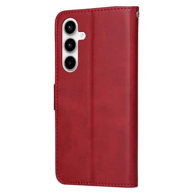 SKALO Samsung A35 5G PU-Läder Plånboksfodral - Röd