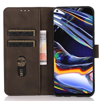 SKALO Samsung A35 5G KHAZNEH Plånboksfodral i PU-Läder - Brun