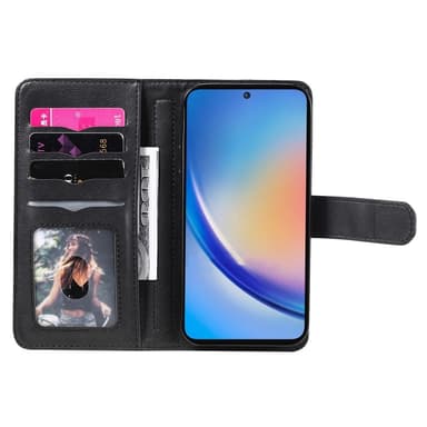 SKALO Samsung A35 5G 10-FACK Plånboksfodral - Svart