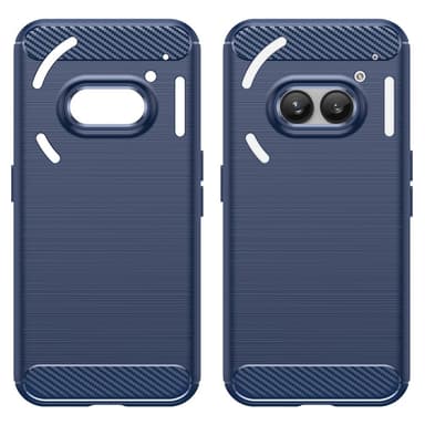 SKALO Nothing Phone (2a) Armor Carbon Stöttåligt TPU-skal - Blå