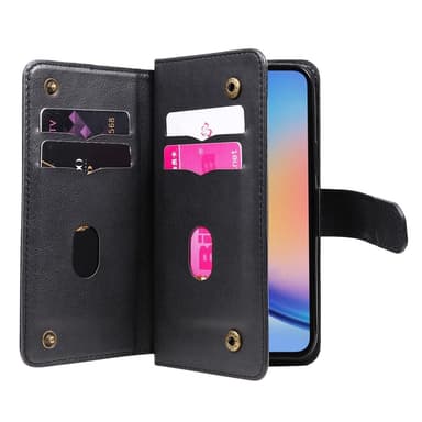 SKALO Samsung A35 5G 10-FACK Plånboksfodral - Svart