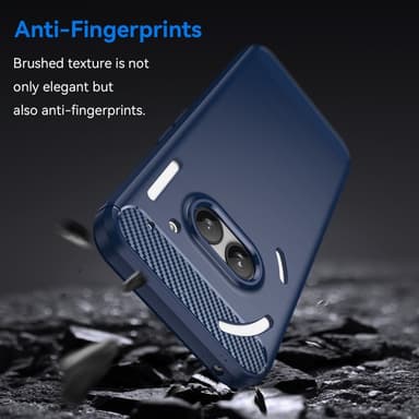 SKALO Nothing Phone (2a) Armor Carbon Stöttåligt TPU-skal - Blå