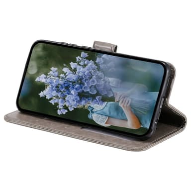 SKALO Samsung A35 5G Mandala Plånboksfodral - Grå