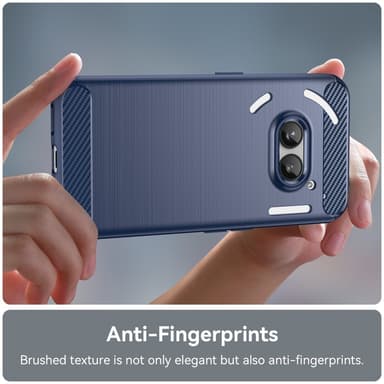 SKALO Nothing Phone (2a) Armor Carbon Stöttåligt TPU-skal - Blå