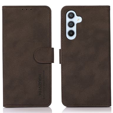 SKALO Samsung A55 5G KHAZNEH Plånboksfodral i PU-Läder - Brun