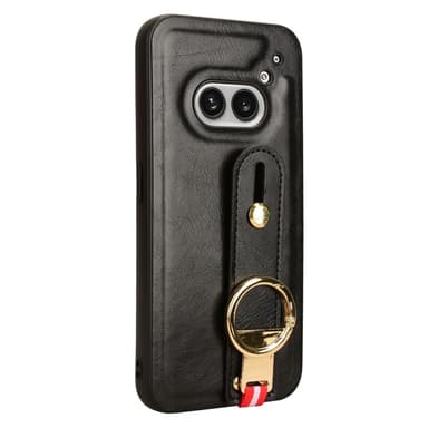 SKALO Nothing Phone (2a) PU-Läder Skal med Handrem - Svart