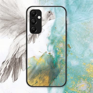 SKALO Samsung A35 5G Marmor Härdat Glas TPU-skal - Motiv 3