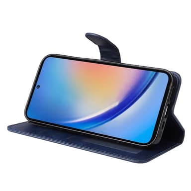 SKALO Samsung A35 5G PU-Läder Plånboksfodral - Svart