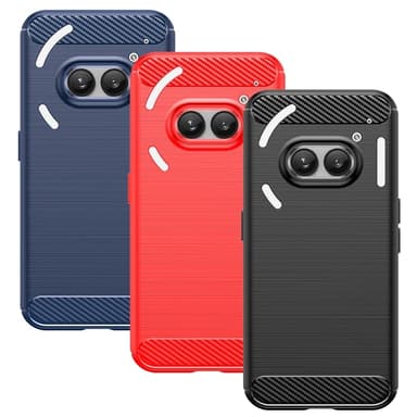 SKALO Nothing Phone (2a) Armor Carbon Stöttåligt TPU-skal - Blå