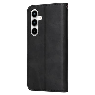 SKALO Samsung A35 5G PU-Läder Plånboksfodral - Svart