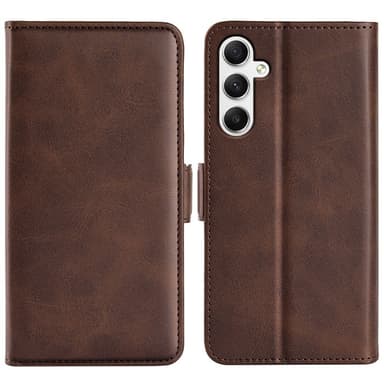 SKALO Samsung A35 5G Premium Plånboksfodral - Brun