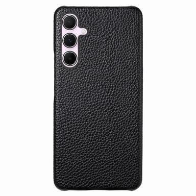 SKALO Samsung A55 5G PU-Läder Litchi Skal - Svart