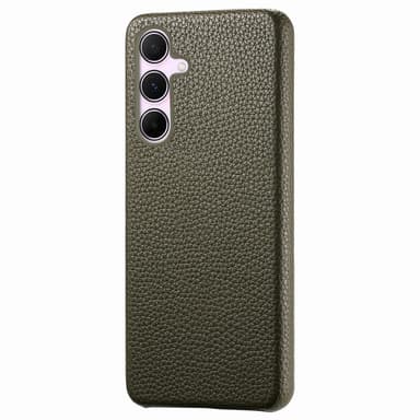 SKALO Samsung A55 5G PU-Läder Litchi Skal - Grön