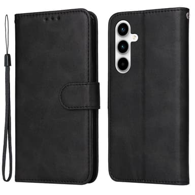 SKALO Samsung A35 5G PU-Läder Plånboksfodral - Svart
