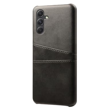 SKALO Samsung A55 5G PU Läder Skal med Korthållare/Plånbok - Svart