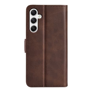 SKALO Samsung A35 5G Premium Plånboksfodral - Brun
