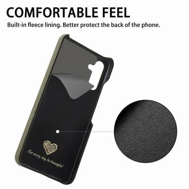 SKALO Samsung A55 5G PU-Läder Litchi Skal - Grön
