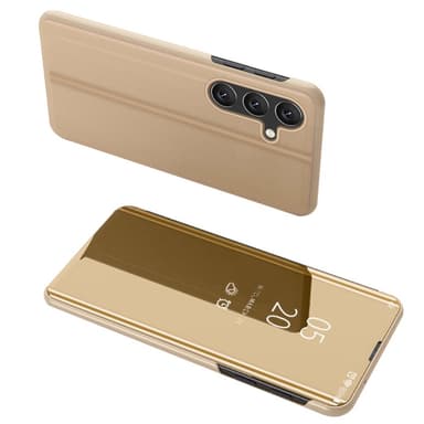 SKALO Samsung A35 5G Clear View Spegel fodral - Guld