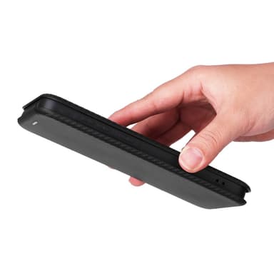 SKALO Samsung A55 5G Carbon Fiber Plånboksfodral - Svart