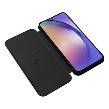 SKALO Samsung A55 5G Carbon Fiber Plånboksfodral - Svart