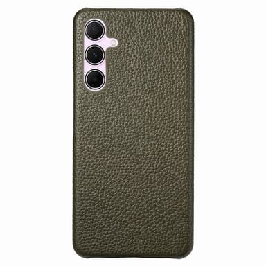 SKALO Samsung A55 5G PU-Läder Litchi Skal - Grön