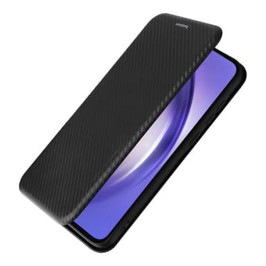SKALO Samsung A55 5G Carbon Fiber Plånboksfodral - Svart