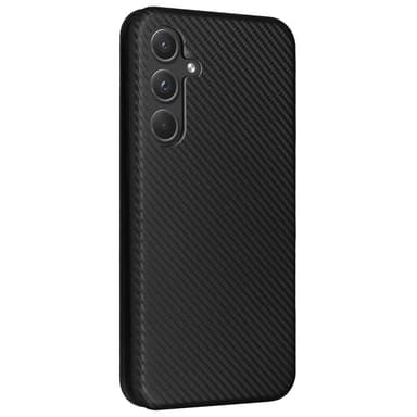 SKALO Samsung A55 5G Carbon Fiber Plånboksfodral - Svart