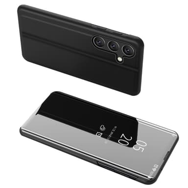 SKALO Samsung A35 5G Clear View Spegel fodral - Svart